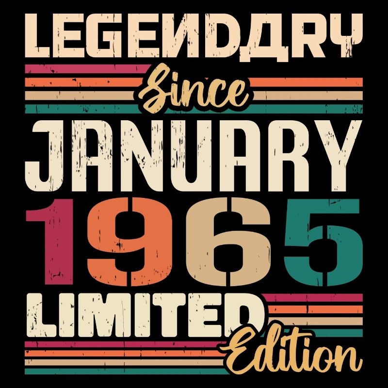 Geburtstagsgeschenk Geboren Im Januar 1965 - 1965