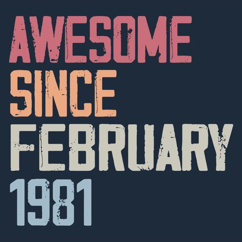 Février 1981, 43e anniversaire 1981 Fevrier 43 ans