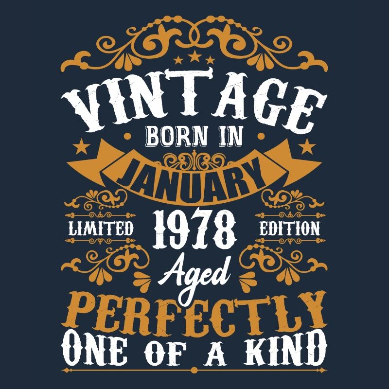 Januar 1978 Vintage Retro Geburtstagsgeschenk