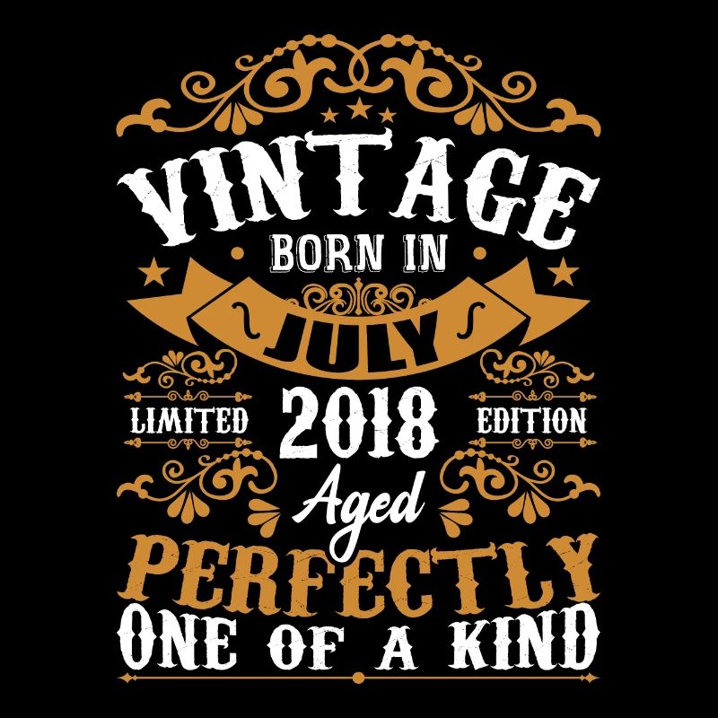 Geboren im Juli 2018 Jubiläumsgeschenk Juli 2018