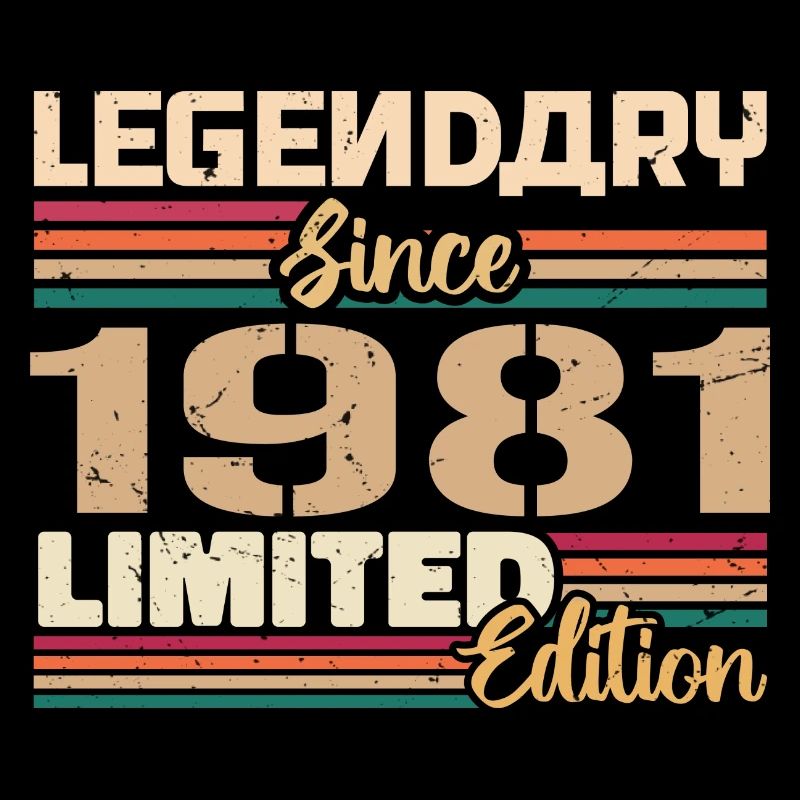 1981 Vintage 1981 Birthday born in 1981