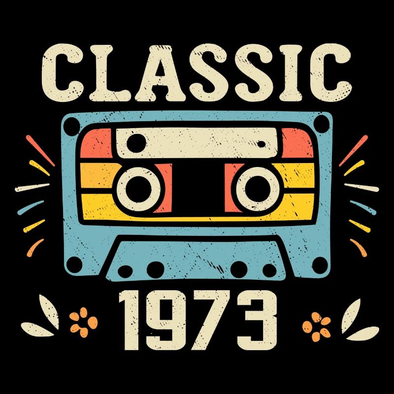 Vintage 1973 Retro Geburtstagskassette 1973