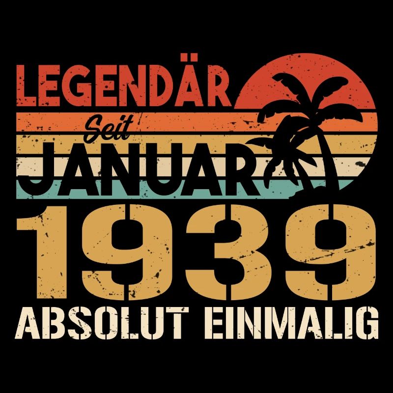 Geburtstagsgeschenk geboren im Januar 1939