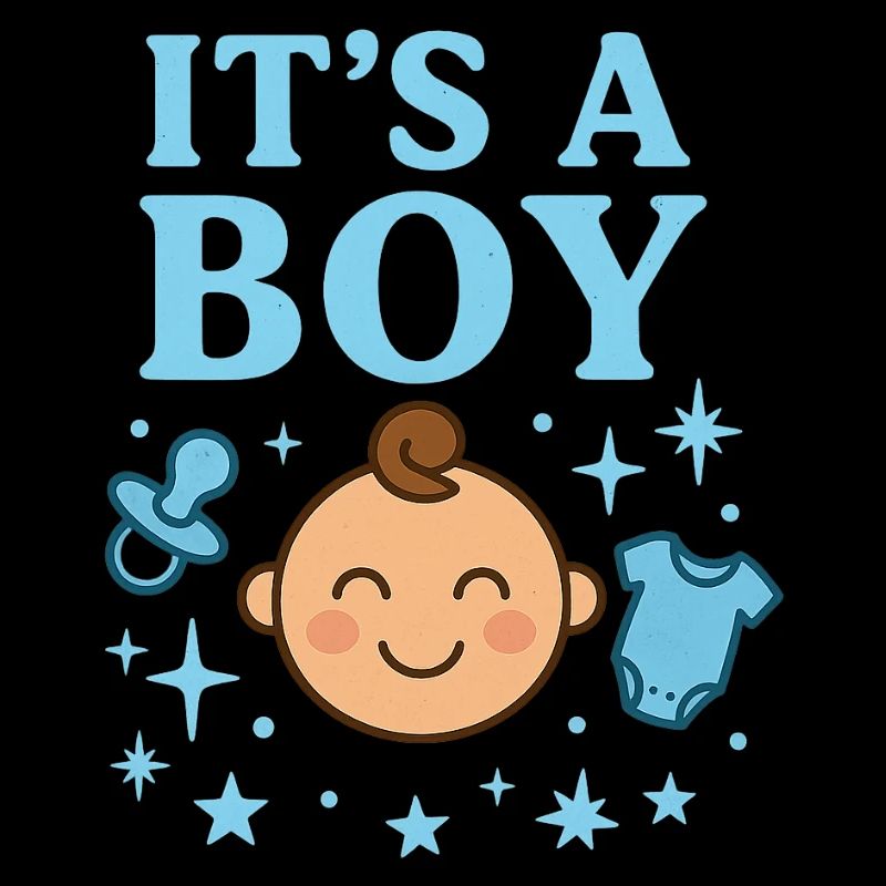 Es ist ein Junge – Babymotiv
