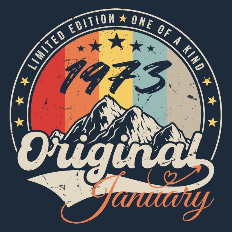 Januar 1973 Vintage Retro Geburtstagsgeschenk