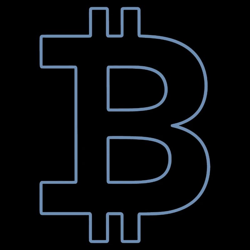 Bitcoin Logo Silhouette Digitale Währung