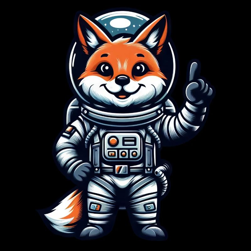 Astronaute Fox Espace Cosmonaute Univers