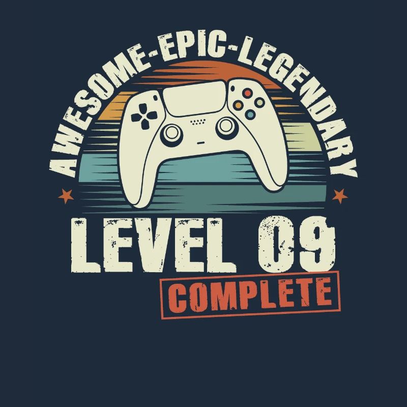 Level 09 Complete 09th Birthday Gift
