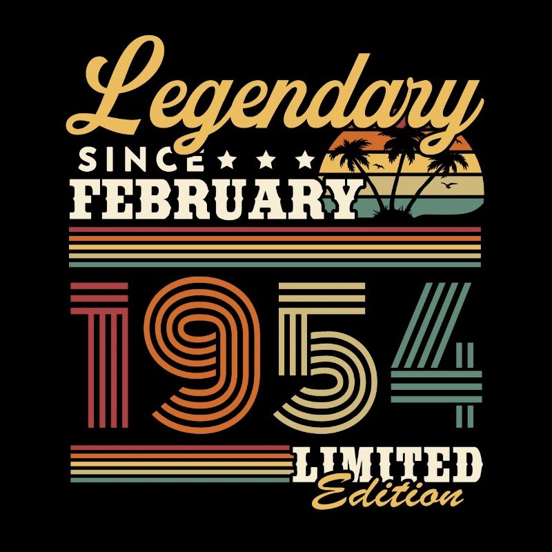 Legendary Since February 1954 Vintage Gift