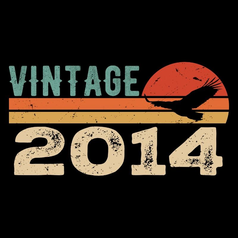 Vintage 2014 Cadeau D'anniversaire 2014 Retro 2014