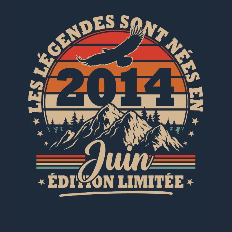Vintage-Geburtstagsgeschenk geboren im Juni 2014