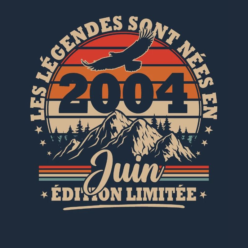 Vintage-Geburtstagsgeschenk geboren im Juni 2004