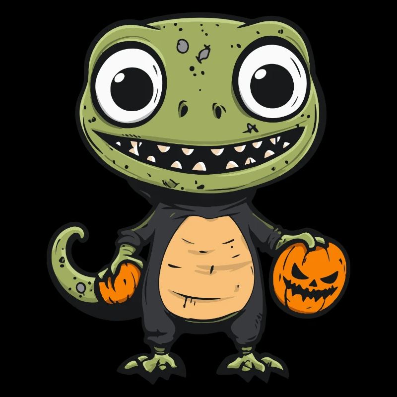 Lizard Halloween Zombie