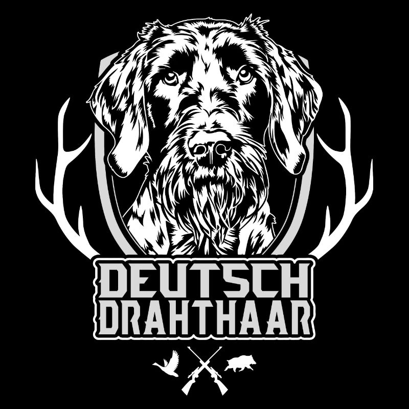 Deutsch Drahthaar Portrait Hunde Jagdhund Wilsigns