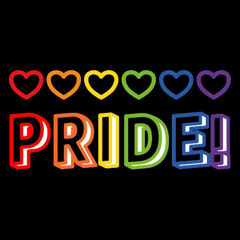 Fierté Rainbow Hearts