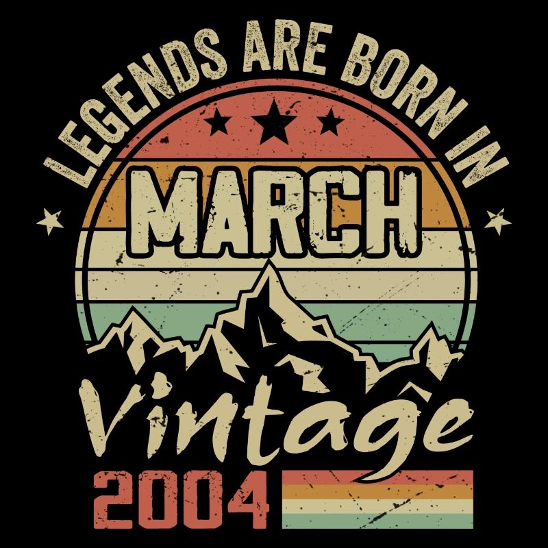 Les Légendes Sont Nées En Mars 2004 Cadeau Vintage
