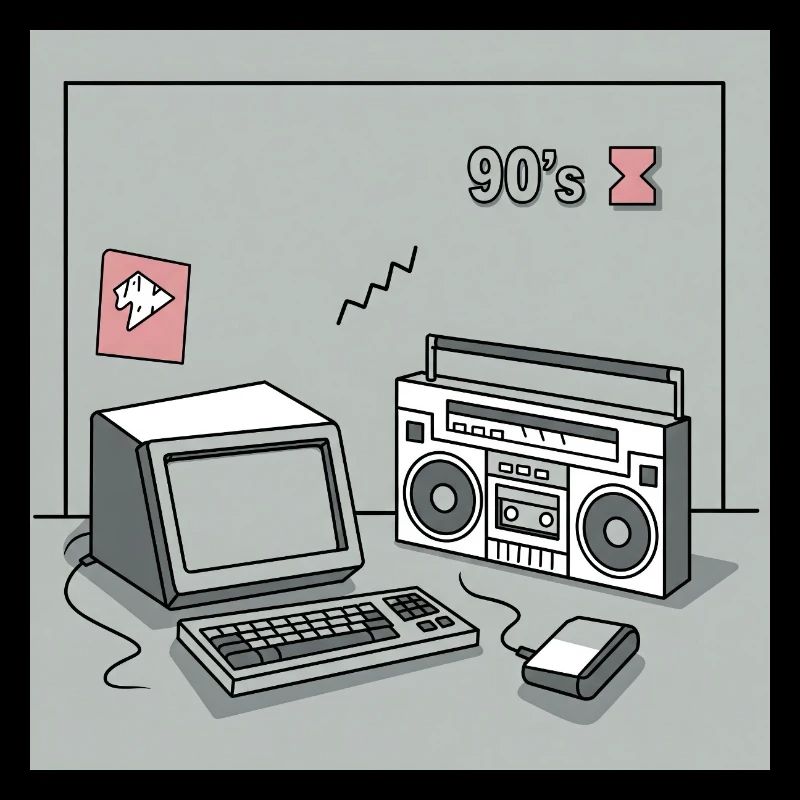 Objets cultes des années 90 : Walkman, ordinateur et Cie.