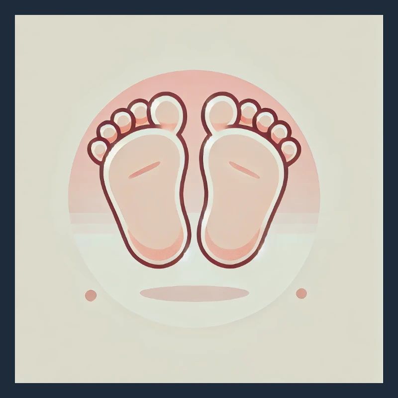 Mignons petits pieds de bébé