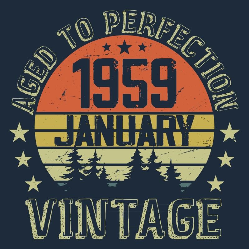Geboren im Januar Geburtstagsgeschenk Januar 1959