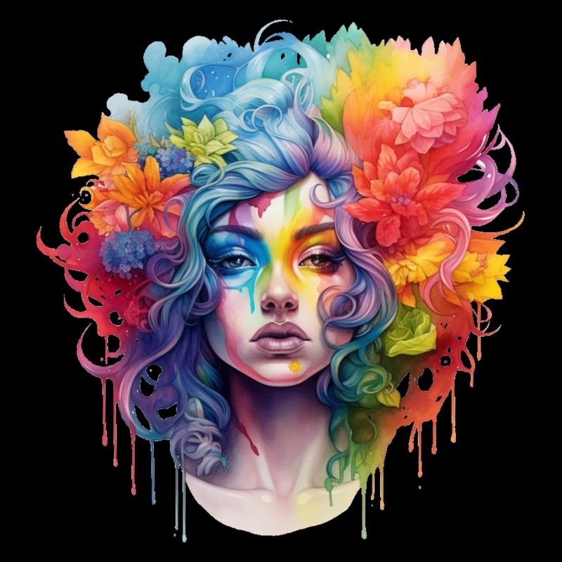 Femme arc-en-ciel
