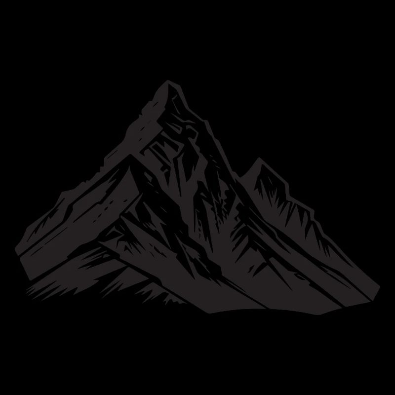 Berge Icône Montagnes Symbole