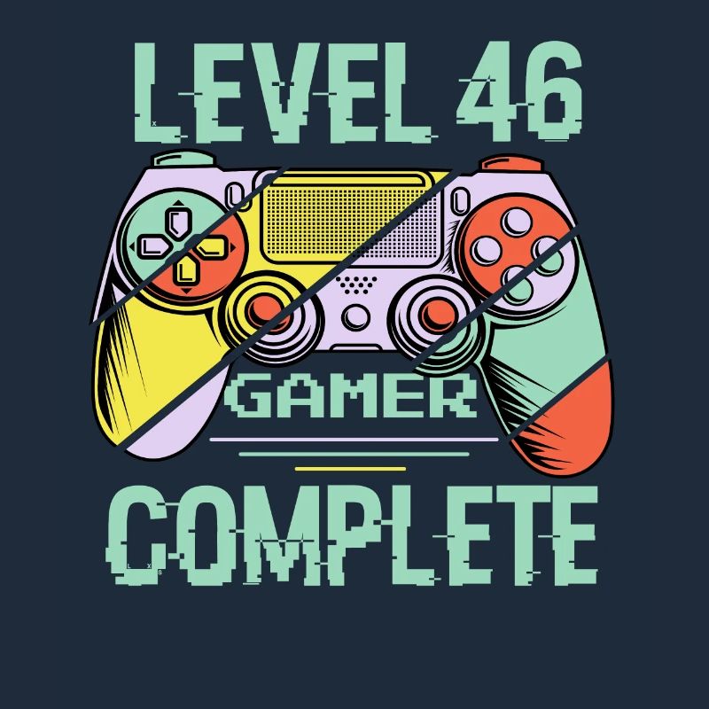 Niveau 46 complète 46 Ans Gamer Level 46 Complete