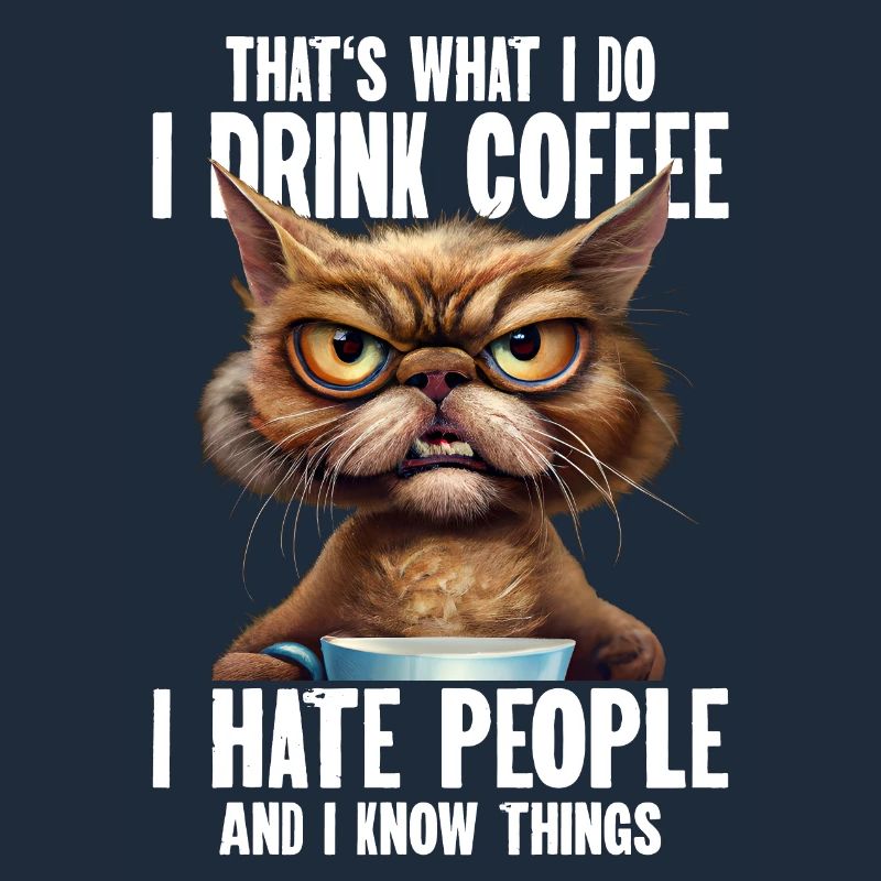 Thats What I Do I Drink Coffee I Hate People And I