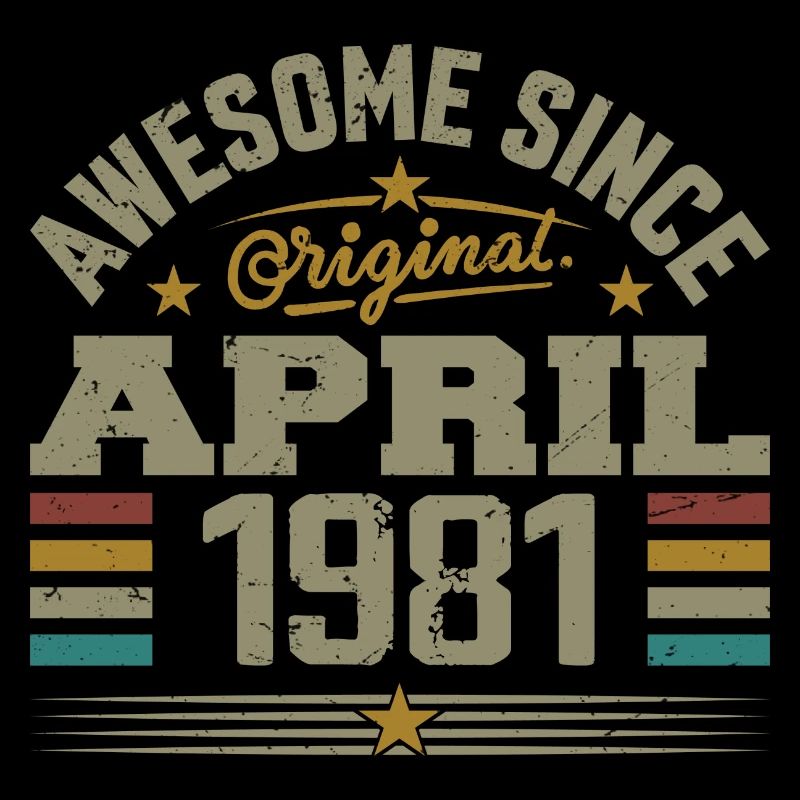 April 1981 Birthday Vintage 1981 Gift Idea