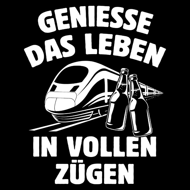 Genieße das Leben in vollen Zügen - Bierflasche