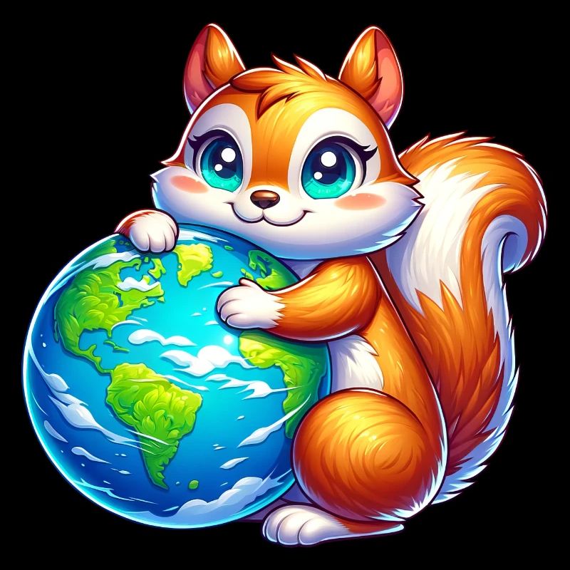 Squirrel for Earth Environmental Protection Nature Conservation