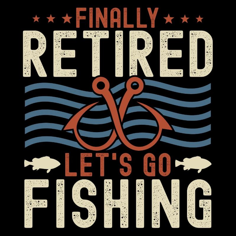 Retiree Retirement Pension Angler Saying