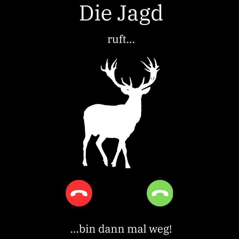 Anruf Hirsch die Jagd ruft Geschenk Jäger