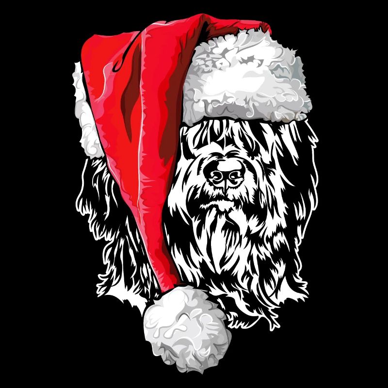 Santa Briard Chiens de Noël Chiens Wilsigns