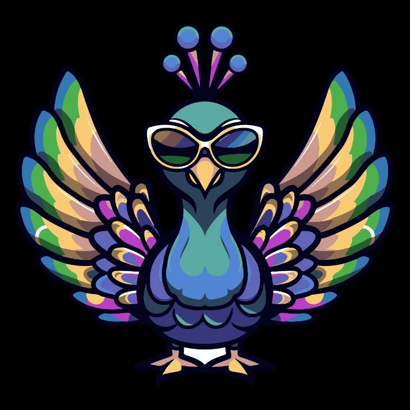Pfau Vogel Cool Tier