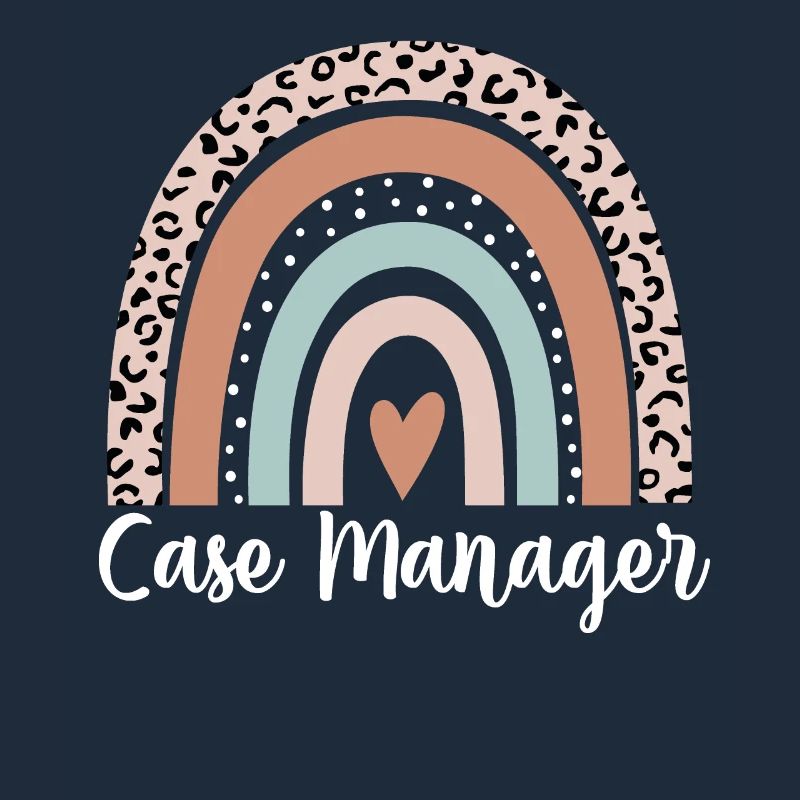 Case Manager Rainbow Leopard Funny Case Manager
