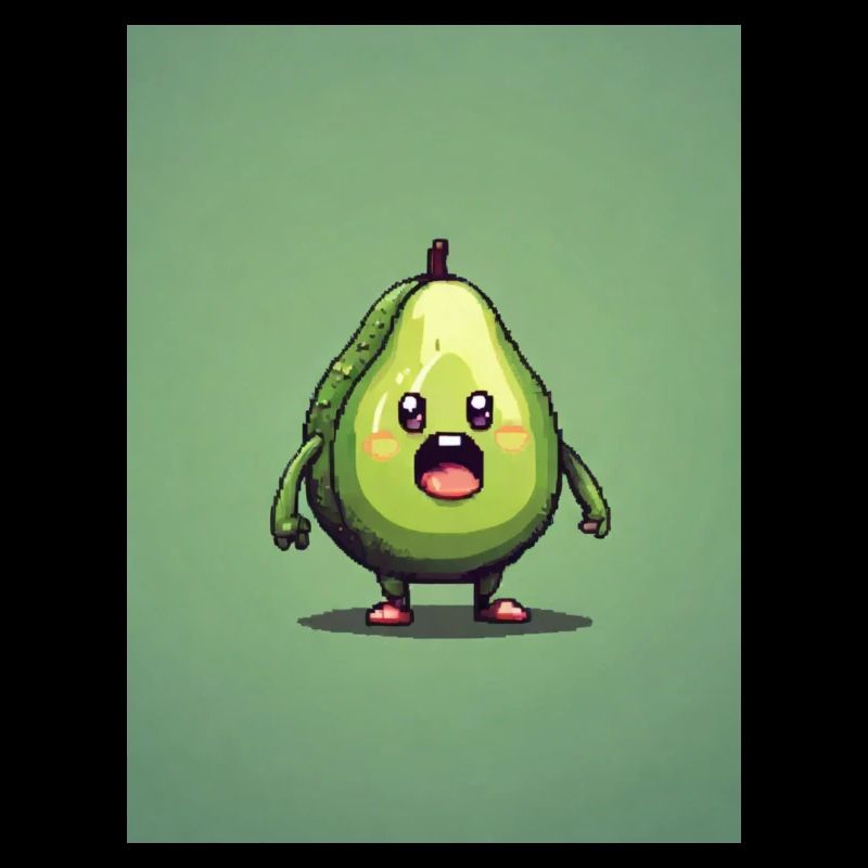 Pixelart Avocado