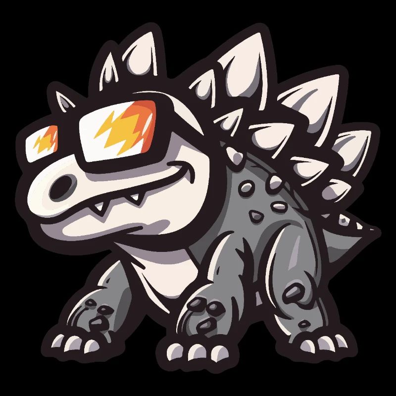 Dinosaur stegosaurus Cool Comic