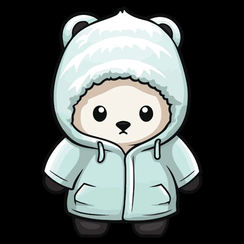 Eisbär Winter Polar Bär Comic