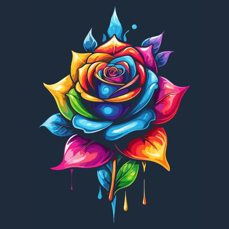 Rose multicolors flower