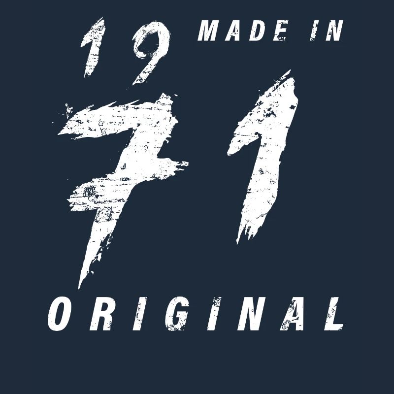 Made In 1971 Original Geburtstag Grunge Distressed
