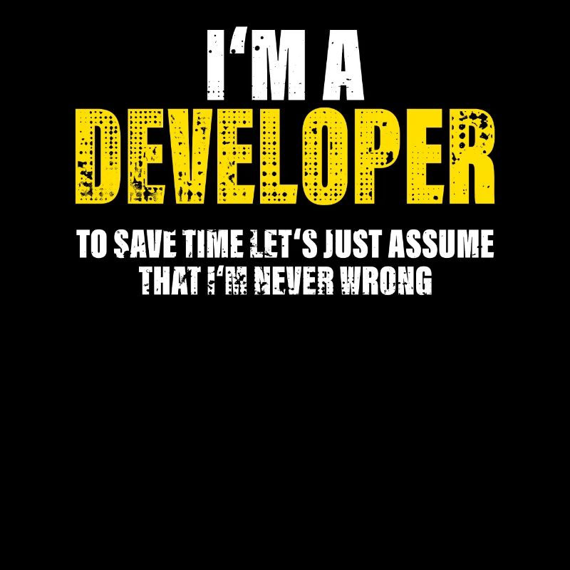 Developer Funny Saying Profession Colleague Gift