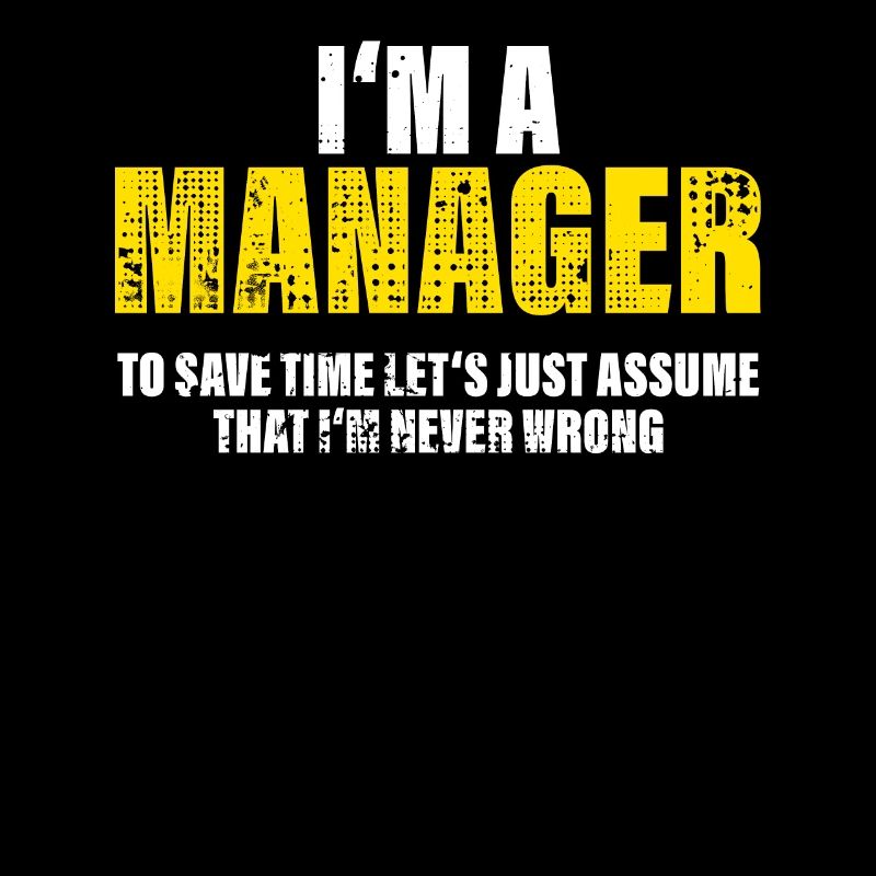 Manager Drôle Dire Profession Collègue Cadeau
