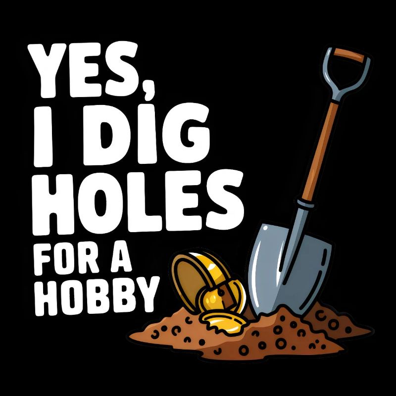 Metal Detector Holes Digging Hobby Treasure Hunter
