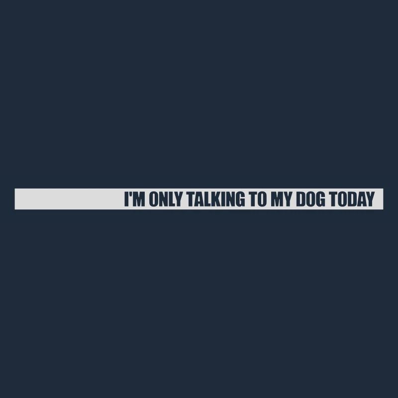 only talking to dog