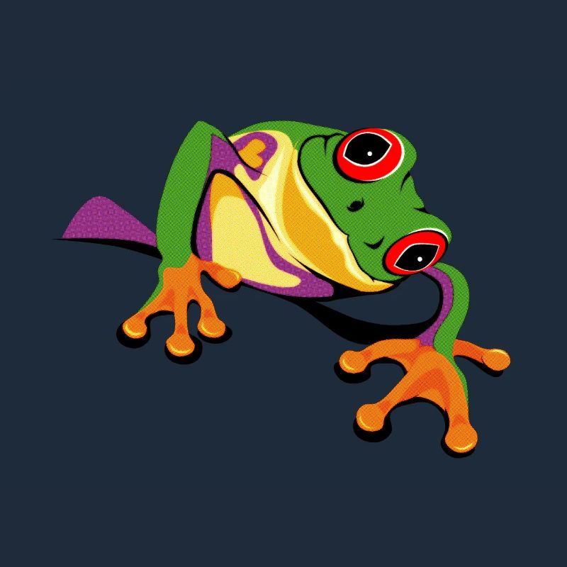 frog rainforest comic frog environmental protection