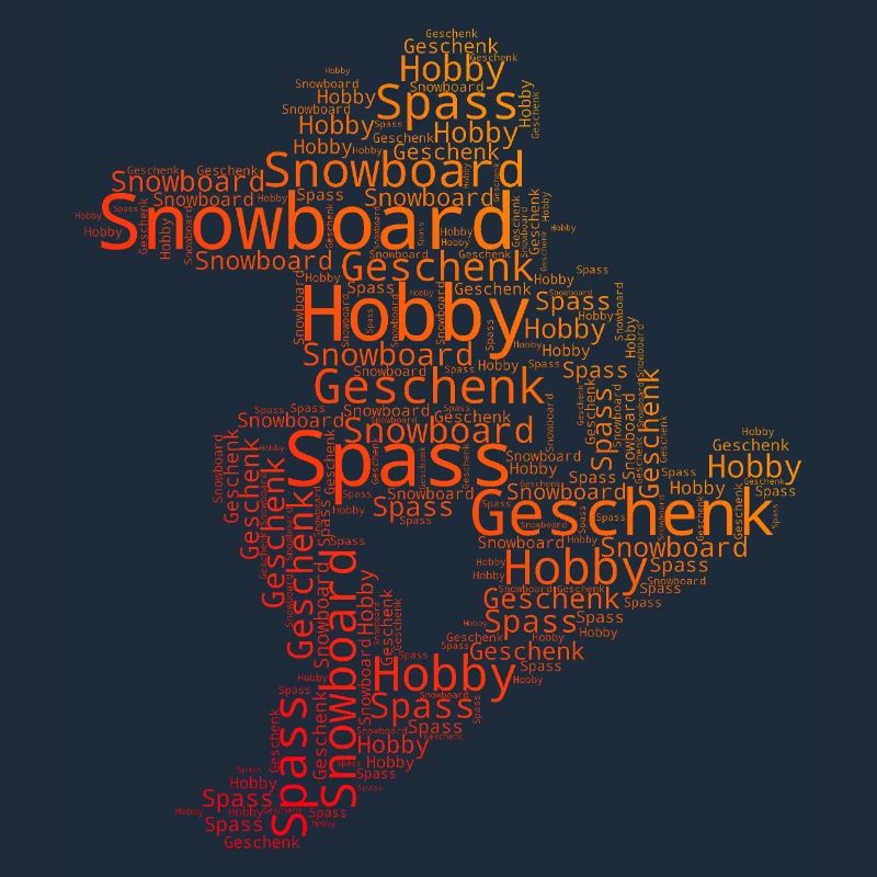 Klare Snowboard Botschaft