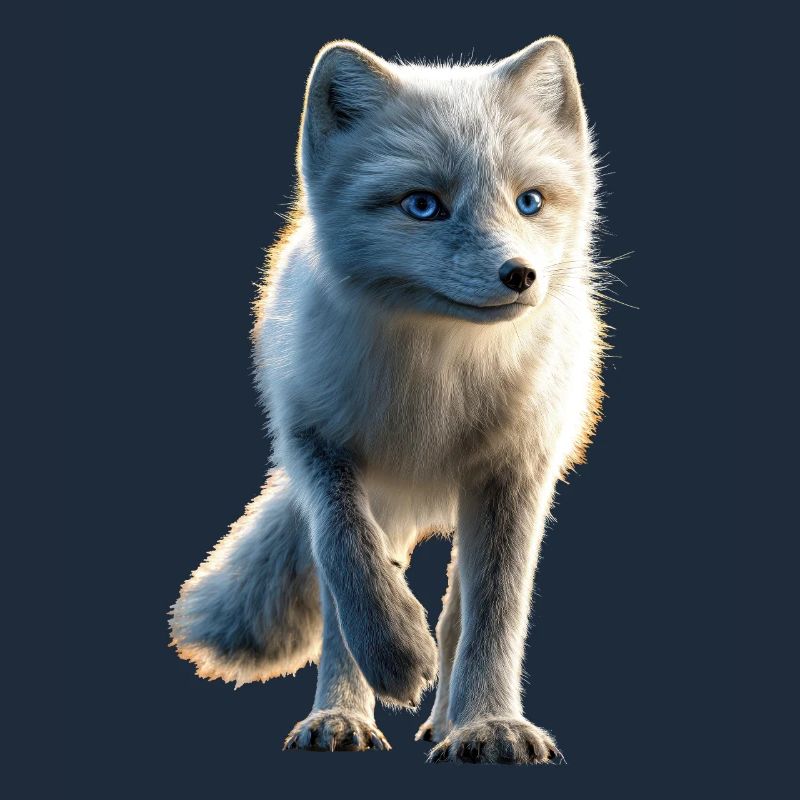Polarfuchs Schneefuchs Eisfuchs Süßer Weißer Fuchs