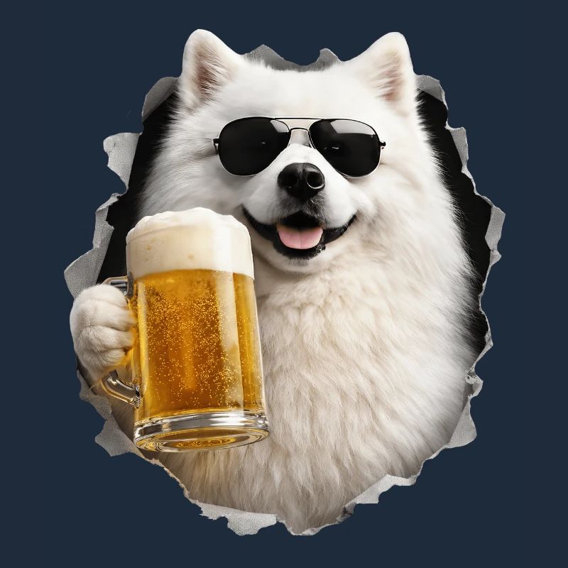 Japanischer Spitz Bier