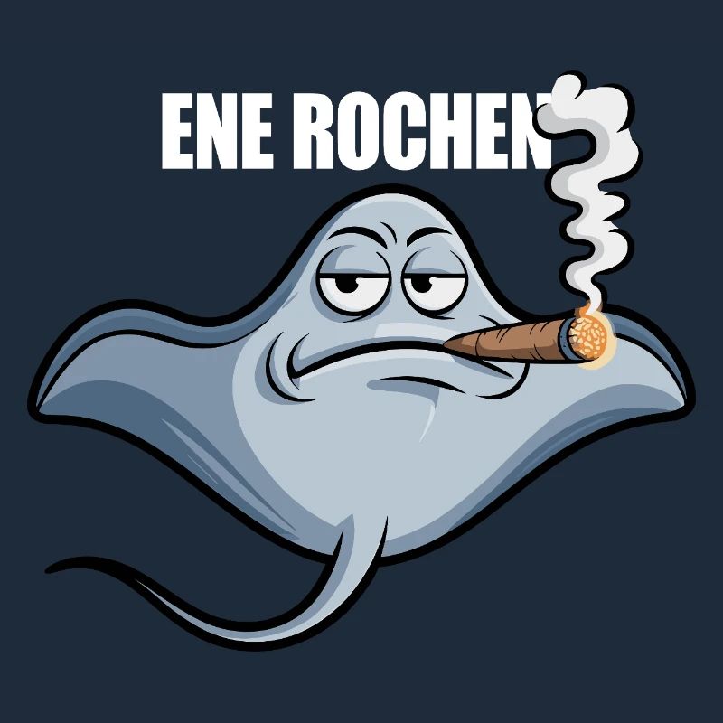 Ene Rochen Raucher Spruch Zigarette Kippe Rauchen