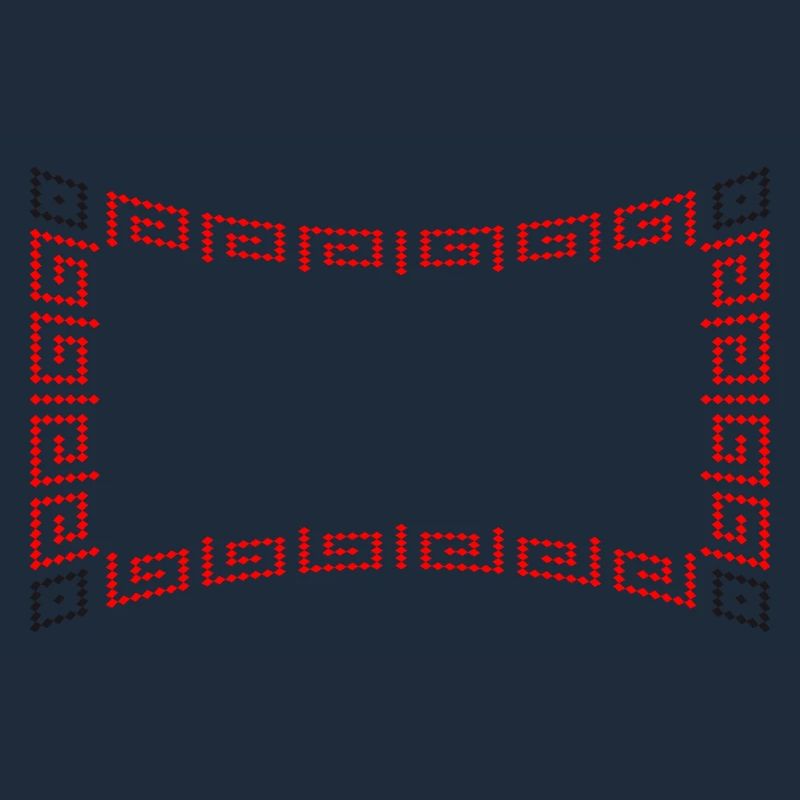 Frame pattern red